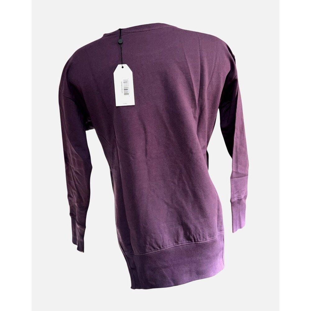 Universal Standard Split Hem Long Sleeve Crewneck Sweater Sz 4XS Purple (00-0 XS - Picture 4 of 11